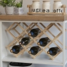 Botellero plegable de madera de pino 53x17x38 Vintor Venta