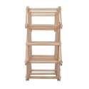 Botellero plegable de madera de pino 53x17x38 Vintor Descueto