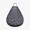 Lámpara solar de jardín linterna en ratán negro 61x48cm Maytoni Plet Promoción