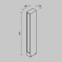 Farol de jardín de diseño exterior 60x10cm Myatoni Hof Stock