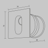 Foco LED empotrado para pared exterior IP54 Via Urbana Stock