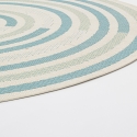 Alfombra ovalada para interior y exterior verde azul beige Bizzotto Nour Venta