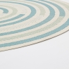 Alfombra ovalada para interior y exterior verde azul beige Bizzotto Nour Venta