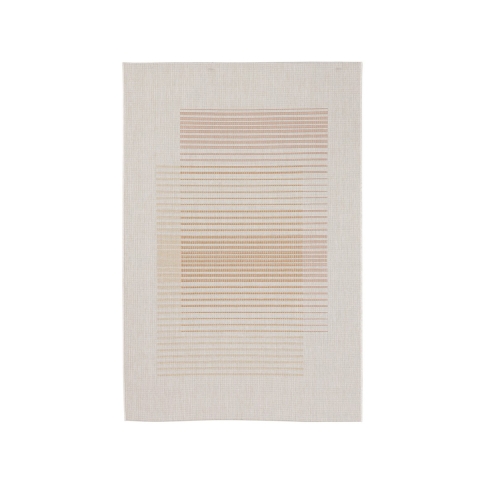 Alfombra de exterior rectangular beige y naranja 160x230 cm Bizzotto Kino Promoción