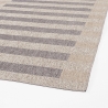 Alfombra para interior y exterior de poliéster gris marrón beige Hada Rebajas