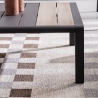 Alfombra para interior y exterior de poliéster gris marrón beige Hada Descueto