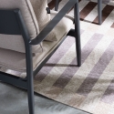 Alfombra para interior y exterior de poliéster gris marrón beige Hada Oferta