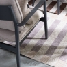 Alfombra para interior y exterior de poliéster gris marrón beige Hada Oferta