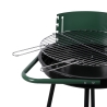 Barbacoa a carbón con ruedas y parrilla redonda Ø 48cm ajustable Kivra Descueto