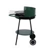 Barbacoa a carbón con ruedas y parrilla redonda Ø 48cm ajustable Kivra Catálogo
