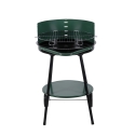 Barbacoa a carbón con ruedas y parrilla redonda Ø 48cm ajustable Kivra Stock