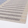 Alfombra interior exterior azul beige gris de poliéster Bizzotto Hada Rebajas
