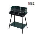 Parrilla de carbón con rejilla ajustable 58x38xh82cm Grilza Promoción