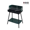 Parrilla de carbón con rejilla ajustable 58x38xh82cm Grilza Promoción