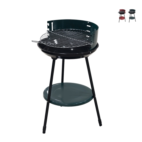 Parrilla de carbón redonda Ø 42cm ajustable en altura Zafro Promoción