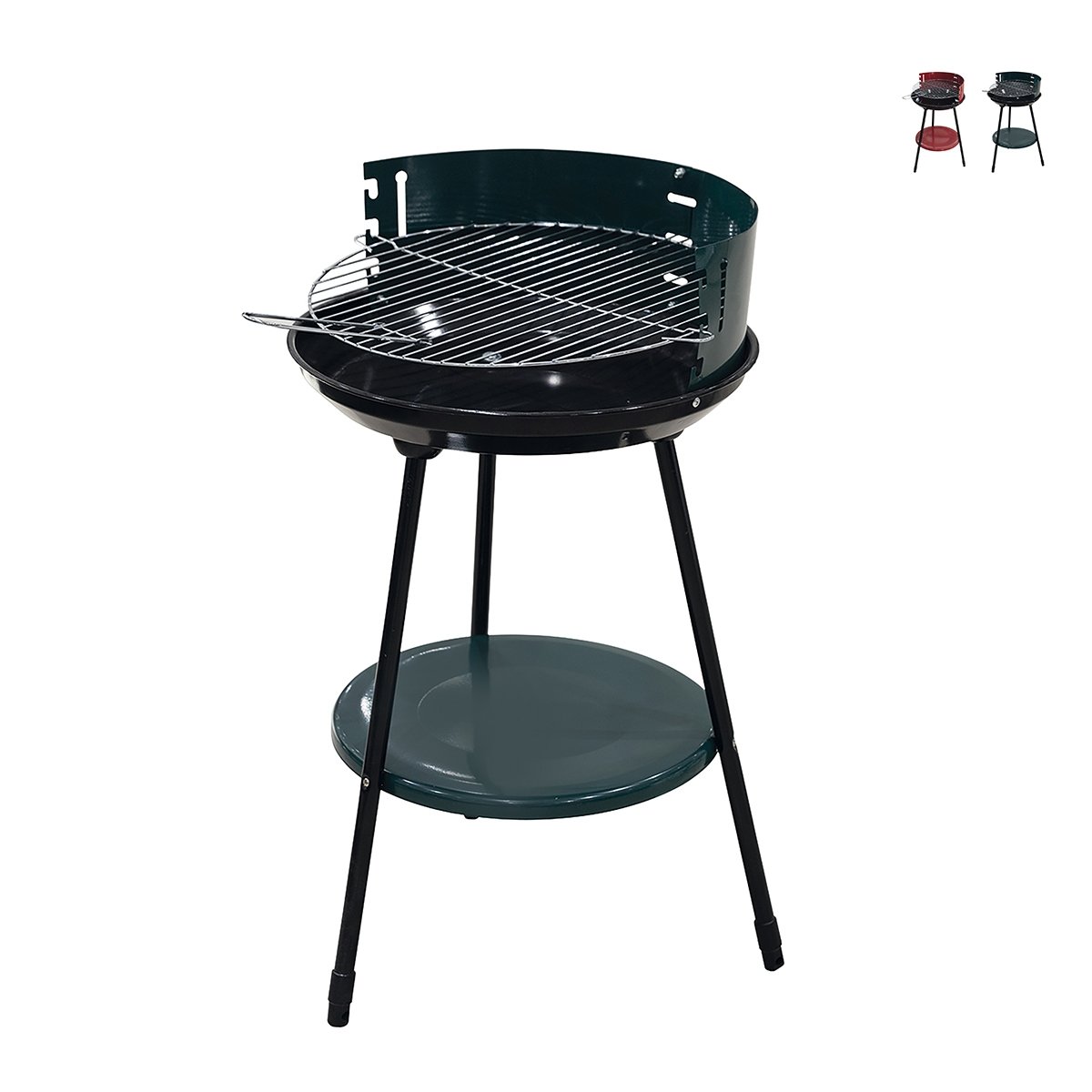 Parrilla de carbón redonda Ø 42cm ajustable en altura Zafro Promoción Parrilla de carbón redonda Ø 42cm ajustable en altura Zafro Promoción