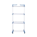 Tendedero tipo torre de metal con alas plegables y ruedas Towerdry Oferta