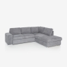 Sofá cama 3 plazas con chaise longue derecha con almacenaje Belka Rebajas