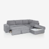 Sofá cama 3 plazas con chaise longue derecha con almacenaje Belka Venta
