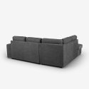 Sofá cama 3 plazas con chaise longue izquierda y almacenaje Veyro Descueto