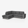 Sofá cama 3 plazas con chaise longue izquierda y almacenaje Veyro Rebajas