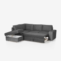Sofá cama 3 plazas con chaise longue izquierda y almacenaje Veyro Venta