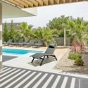 Tumbona de jardín reclinable con cojín Bizzotto Krion 