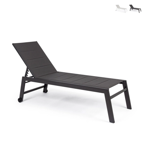 Tumbona de jardín reclinable con ruedas Bizzotto Hilde Promoción