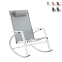 Sillón mecedora de diseño moderno para exterior Bizzotto Demid New Oferta