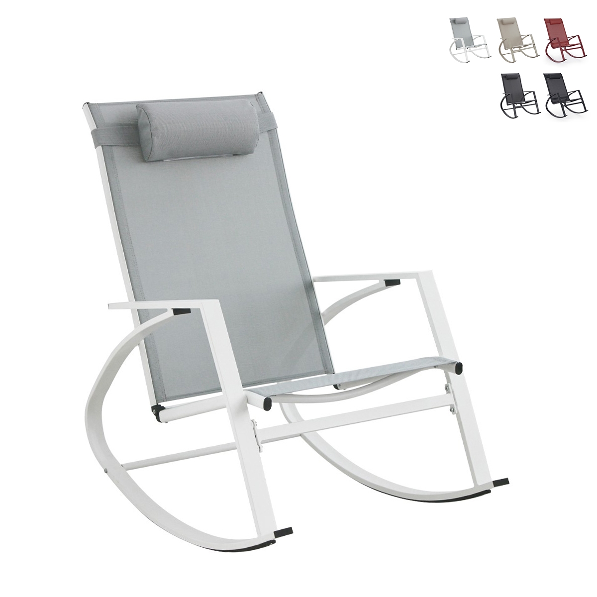 Sillón mecedora de diseño moderno para exterior Bizzotto Demid New Oferta