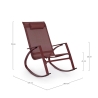 Sillón mecedora de diseño moderno para exterior Bizzotto Demid New 