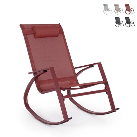 Sillón mecedora de diseño moderno para exterior Bizzotto Demid New Promoción