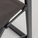 Silla de director plegable de aluminio para jardín Bizzotto Lagun Stock