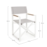 Silla de director plegable de aluminio para jardín Bizzotto Lagun Compra