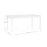 Mesa de exterior moderna 160x90cm de aluminio Bizzotto Nebula Medidas