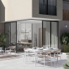 Mesa de exterior moderna 160x90cm de aluminio Bizzotto Nebula Venta