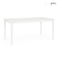 Mesa de exterior moderna 160x90cm de aluminio Bizzotto Nebula Promoción