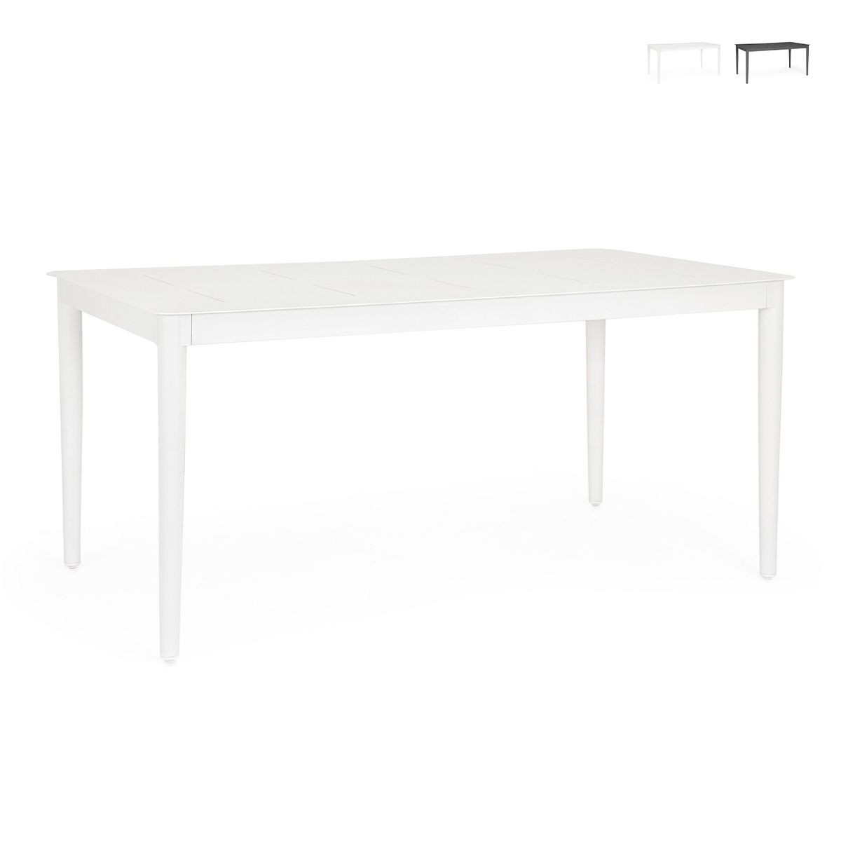 Mesa de exterior moderna 160x90cm de aluminio Bizzotto Nebula