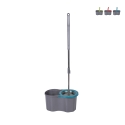 Mopa rotativa para suelos con cubo de 16L y fregona redonda Super Mop Promoción