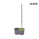 Mopa rotativa para suelos con cubo de 16L y fregona redonda Super Mop Compra