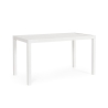 Mesa de exterior moderna rectangular 130x68cm de aluminio Bizzotto Hilde Descueto