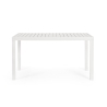 Mesa de exterior moderna rectangular 130x68cm de aluminio Bizzotto Hilde Catálogo