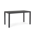 Mesa de exterior moderna rectangular 130x68cm de aluminio Bizzotto Hilde Características