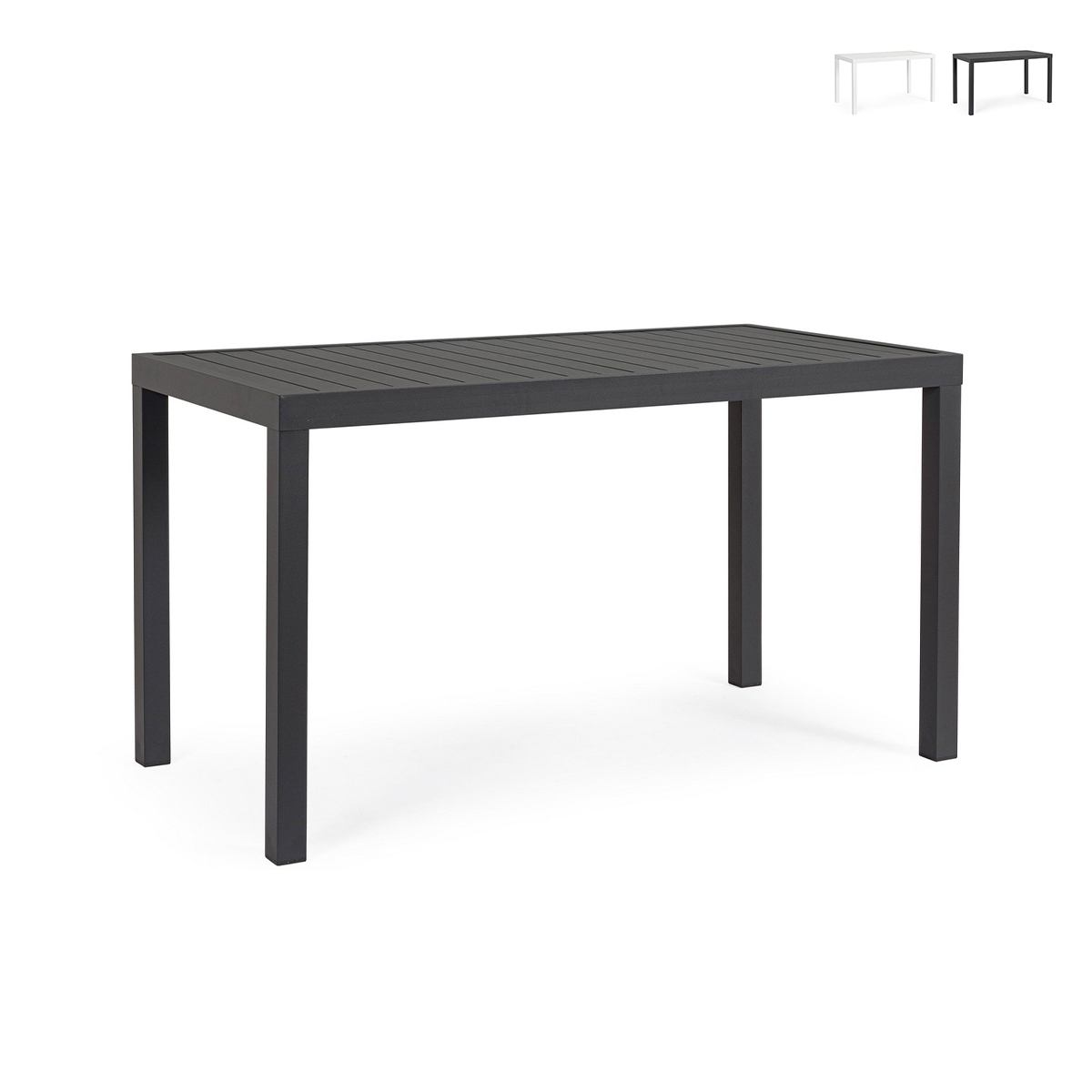 Mesa de exterior moderna rectangular 130x68cm de aluminio Bizzotto Hilde Oferta Mesa de exterior moderna rectangular 130x68cm de aluminio Bizzotto Hilde Oferta