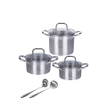 Batería de cocina con accesorios 8 piezas en acero inoxidable 18/0 Sovra Promoción