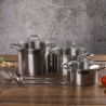 Batería de cocina con accesorios 8 piezas en acero inoxidable 18/0 Sovra Venta