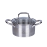 Batería de cocina con accesorios 8 piezas en acero inoxidable 18/0 Sovra Descueto