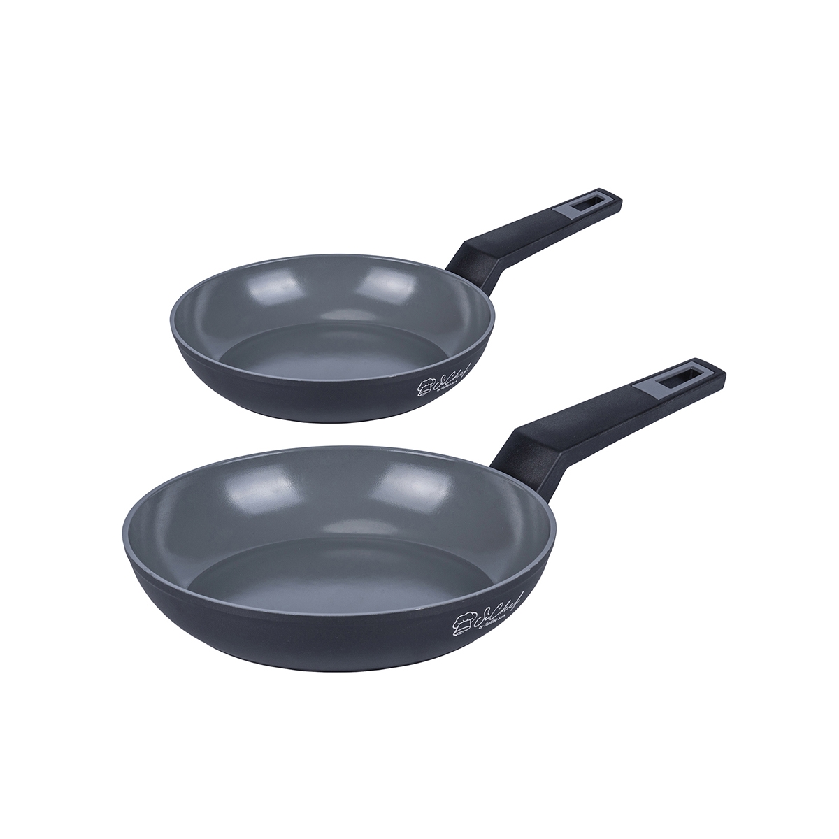 Juego de 2 sartenes de aluminio con revestimiento cerámico antiadherente Berlino Promoción Juego de 2 sartenes de aluminio con revestimiento cerámico antiadherente Berlino Promoción