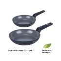 Juego de 2 sartenes de aluminio con revestimiento cerámico antiadherente Berlino Oferta