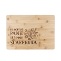 Tabla de cocina de madera 39x28cm Si scrive pane, si legge scarpetta Promoción